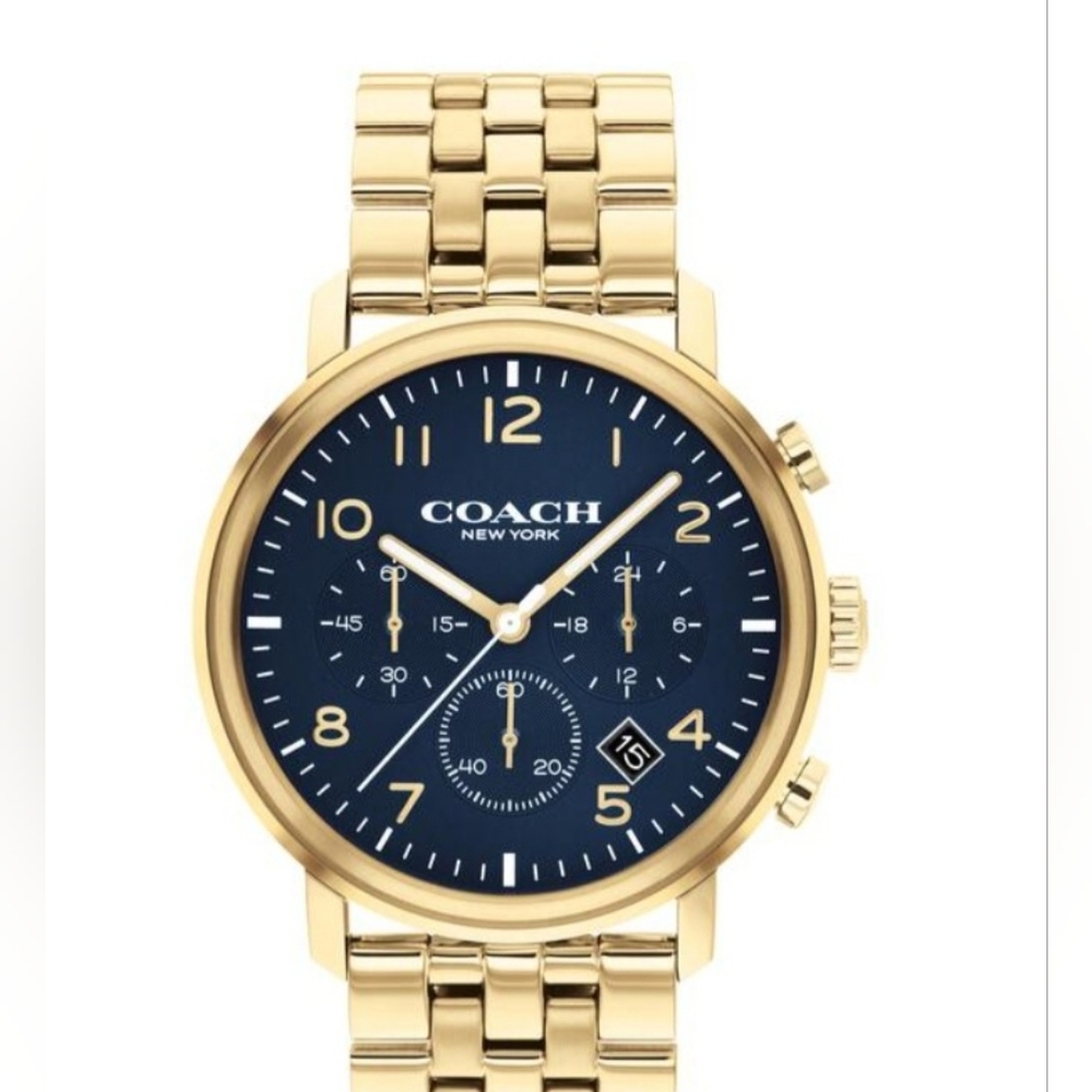 Coach Harrison Men's Watch 42mm Stainless Steel Link Bracelet